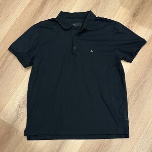 rag & bone Men's Black Polo with Small Chest Logo